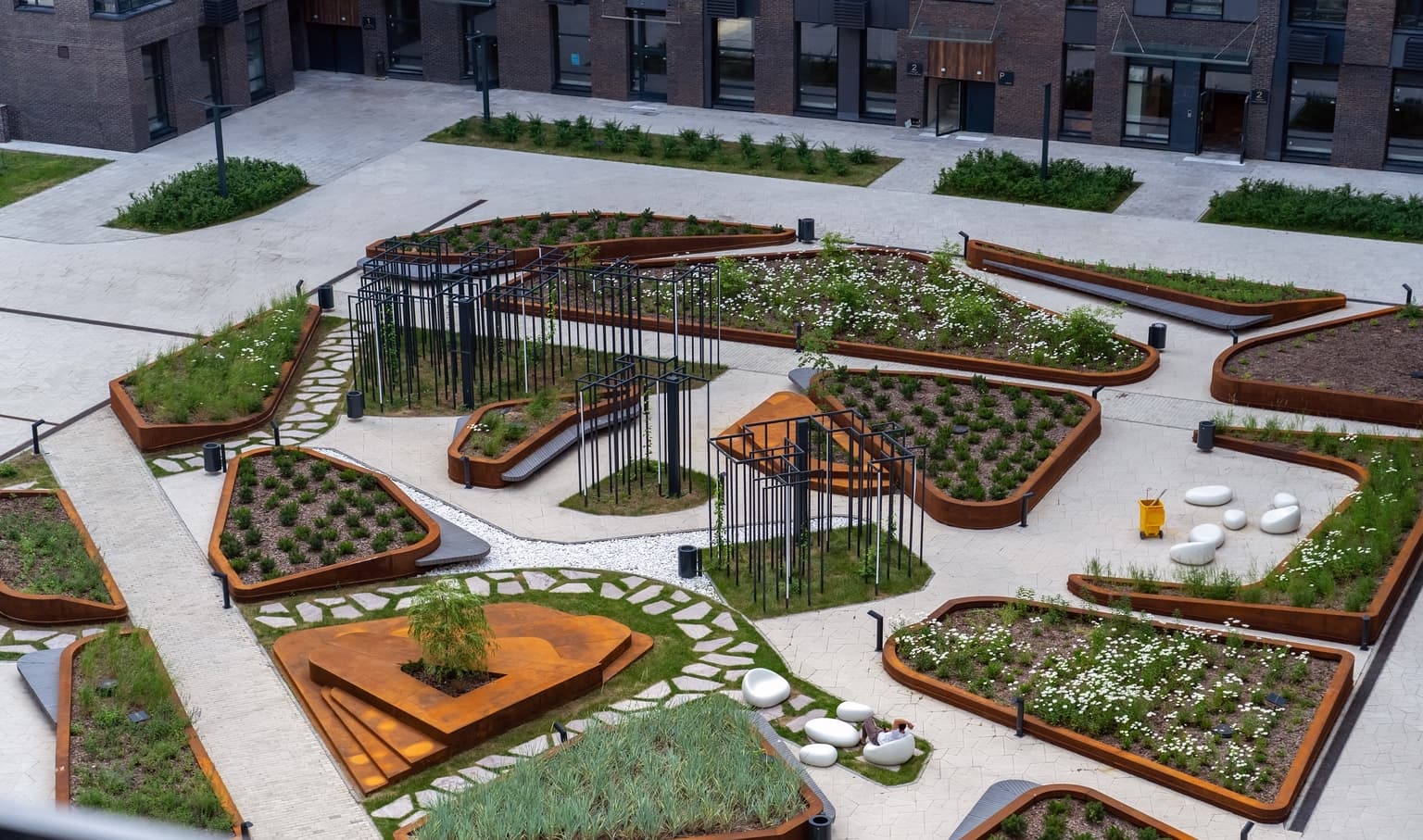 corner garden landscaping